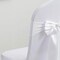 10 Pieces White Polyester Chair Sashes 8"x108" with Serged Edges for Events